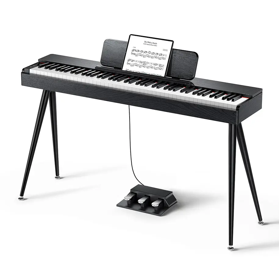 Donner OURA S100 Piano Digital 88 Teclas Acción de Martillo Graduada con Mueble Negro EC7134 12