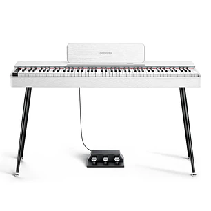 Donner OURA S100 Piano Digital 88 Teclas Acción de Martillo Graduada con Mueble Blanco EC7234