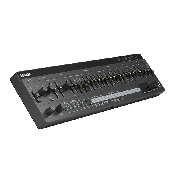 Donner ESSENTIAL L1 Sintetizador Analógico Monofónico con Secuenciador de 64 Pasos y CV/GATE EC7075 1