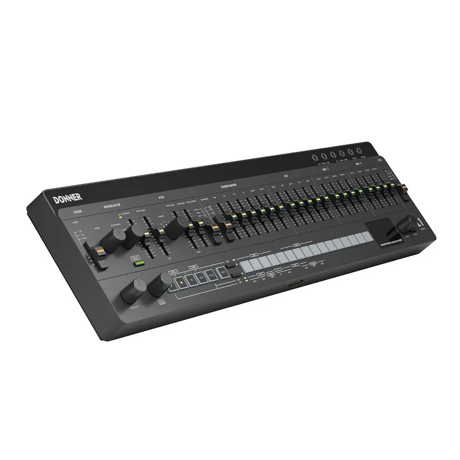 Donner ESSENTIAL L1 Sintetizador Analógico Monofónico con Secuenciador de 64 Pasos y CV/GATE EC7075 1