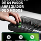 Donner ESSENTIAL L1 Sintetizador Analógico Monofónico con Secuenciador de 64 Pasos y CV/GATE EC7075 - Miniatura 5