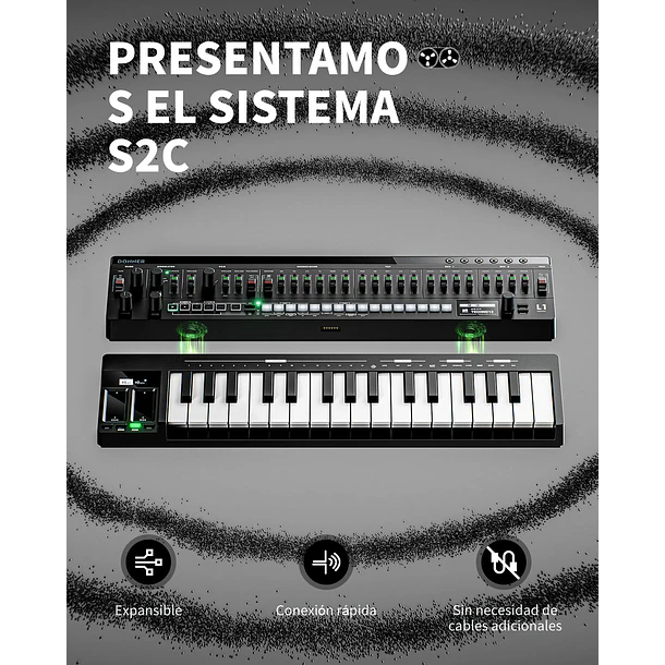 Donner ESSENTIAL L1 Sintetizador Analógico Monofónico con Secuenciador de 64 Pasos y CV/GATE EC7075 7