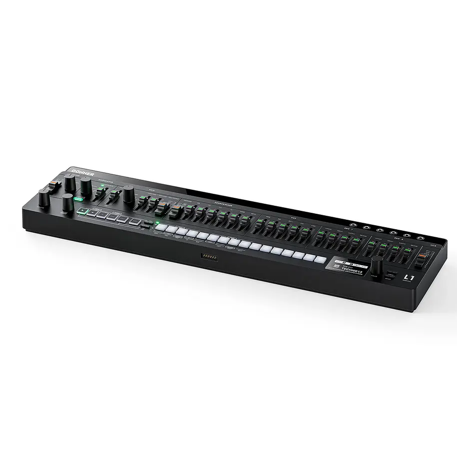 Donner ESSENTIAL L1 Sintetizador Analógico Monofónico con Secuenciador de 64 Pasos y CV/GATE EC7075 8