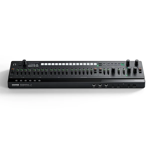 Donner ESSENTIAL L1 Sintetizador Analógico Monofónico con Secuenciador de 64 Pasos y CV/GATE EC7075 9