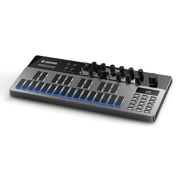 Donner ESSENTIAL B1 Sintetizador de Bajo Analógico con Secuenciador y Efectos Saturación y Delay EC6693 2
