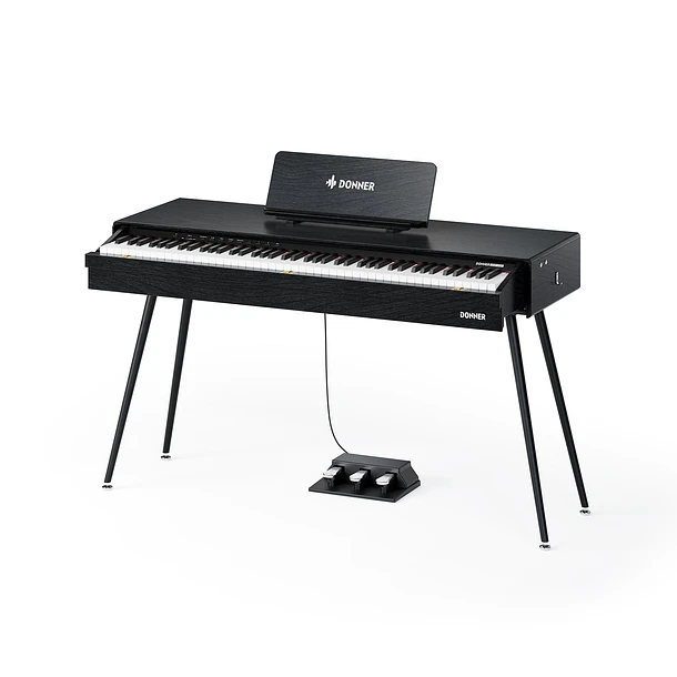 Donner DHP-600 Piano Digital Vertical 88 Teclas Acción de Martillo con Gabinete de Madera Maciza EC7458 1