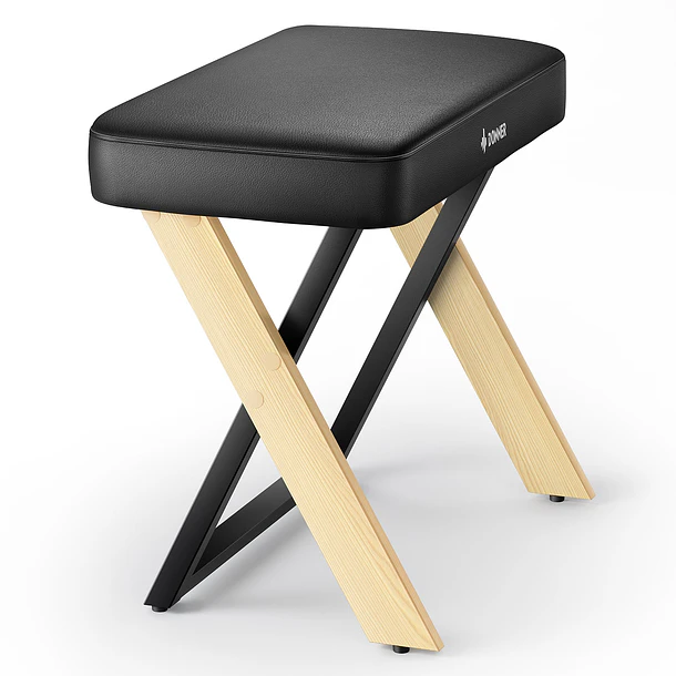 Donner DKB-300 Banco para Piano con Cojín Acolchado de 8 cm Madera Clara EC7087 1