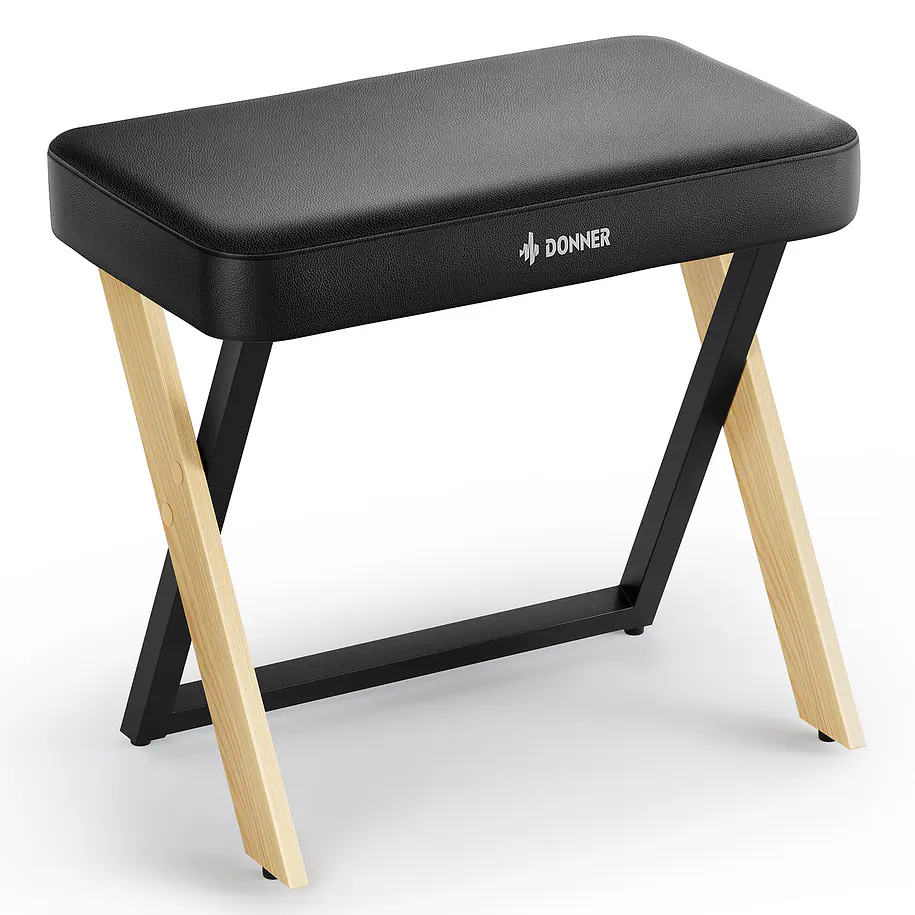 Donner DKB-300 Banco para Piano con Cojín Acolchado de 8 cm Madera Clara EC7087 2