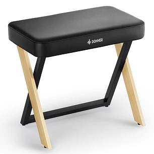 Donner DKB-300 Banco para Piano con Cojín Acolchado de 8 cm Madera Clara EC7087