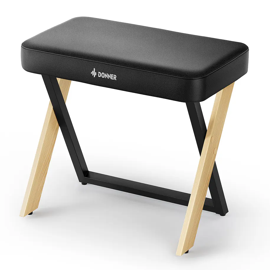 Donner DKB-300 Banco para Piano con Cojín Acolchado de 8 cm Madera Clara EC7087 3