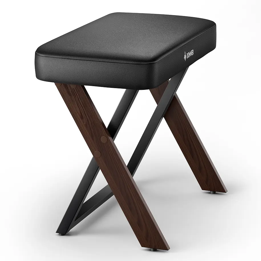 Donner DKB-300 Banco para Piano con Cojín Acolchado de 8 cm Nogal EC7089 2
