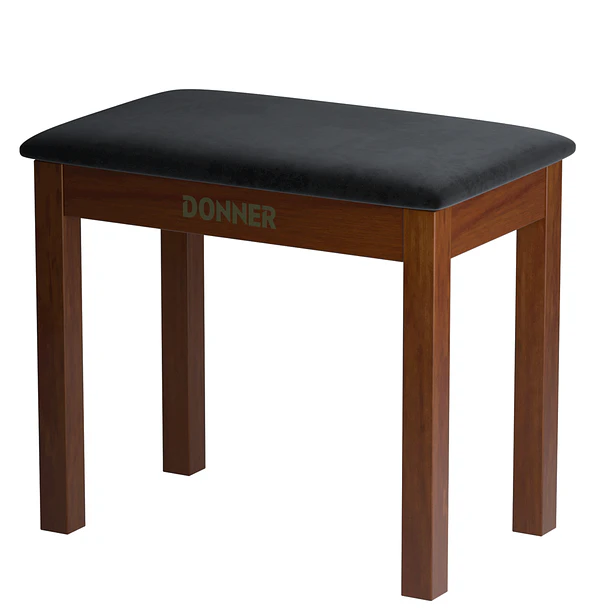 Donner DKB-10 Banco para Piano de Madera Maciza con Almacenamiento Marrón EC6634 2
