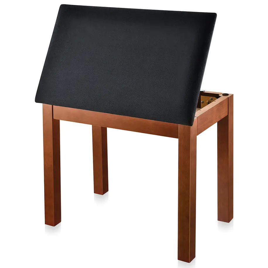Donner DKB-10 Banco para Piano de Madera Maciza con Almacenamiento Marrón EC6634 3