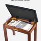 Donner DKB-10 Banco para Piano de Madera Maciza con Almacenamiento Marrón EC6634 - Miniatura 8