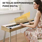 Donner DDP-60 Piano Digital Vertical 88 Teclas Semipesadas con 3 Pedales Natural EC6680 - Miniatura 4