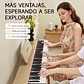 Donner DDP-60 Piano Digital Vertical 88 Teclas Semipesadas con 3 Pedales Natural EC6680 - Miniatura 7