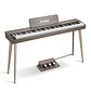 Donner DDP-60 Piano Digital Vertical 88 Teclas Semipesadas con 3 Pedales Gris Clásico EC6787 - Miniatura 1