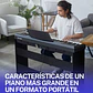 Donner DEP-20 Piano Digital 88 Teclas Acción de Martillo con Mueble y 3 Pedales Negro EC3061 - Miniatura 10