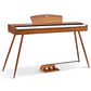 Donner DDP-80 Piano Digital 88 Teclas Acción de Martillo Graduada con Mueble Estilo Madera Natural EC3201 - Miniatura 1