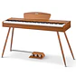 Donner DDP-80 Piano Digital 88 Teclas Acción de Martillo Graduada con Mueble Estilo Madera Natural EC3201 - Miniatura 2