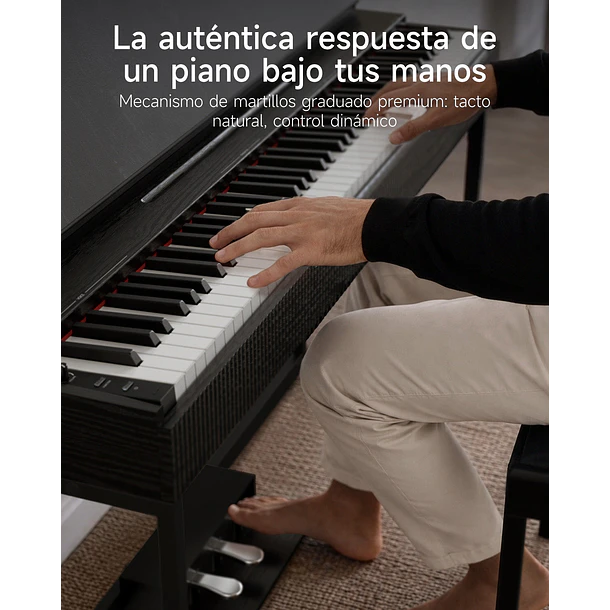 Donner OURA S300 Piano Digital 88 Teclas Acción de Martillo Graduada con Mueble y Bluetooth EC7135 3