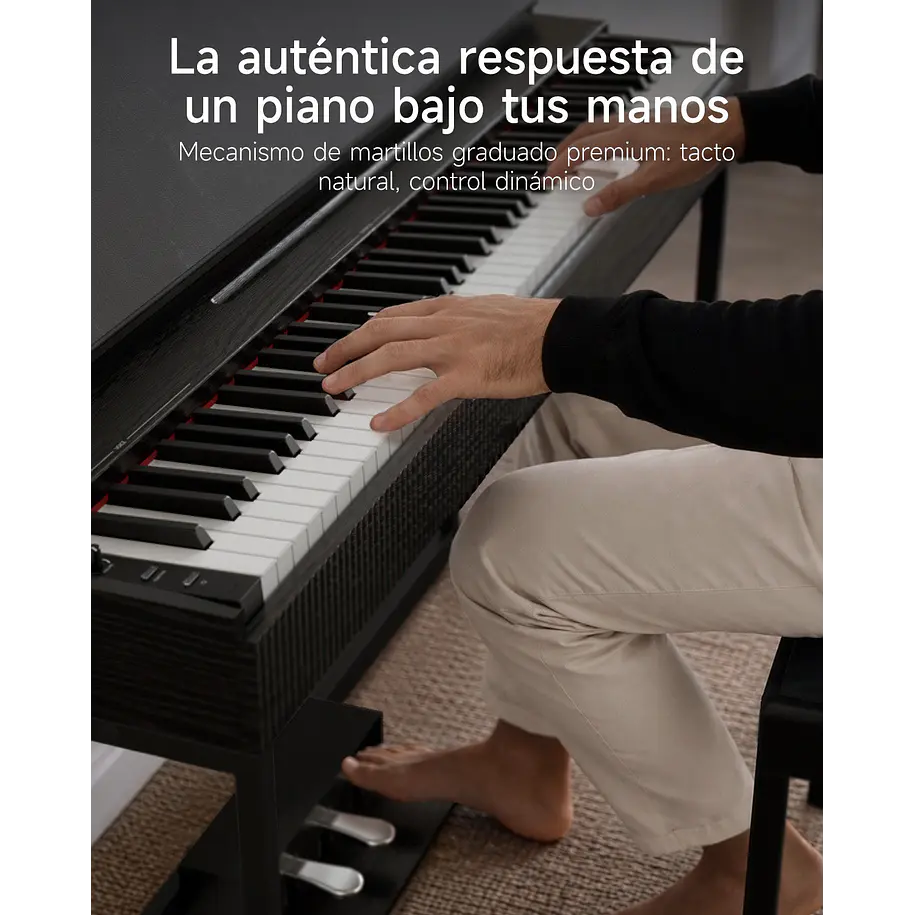 Donner OURA S300 Piano Digital 88 Teclas Acción de Martillo Graduada con Mueble y Bluetooth EC7135 3