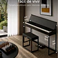 Donner OURA S300 Piano Digital 88 Teclas Acción de Martillo Graduada con Mueble y Bluetooth EC7135 - Miniatura 5