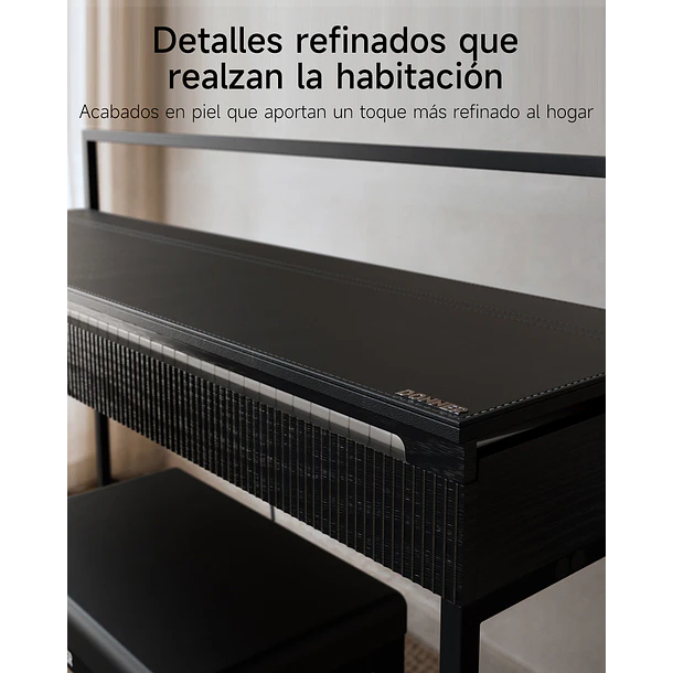 Donner OURA S300 Piano Digital 88 Teclas Acción de Martillo Graduada con Mueble y Bluetooth EC7135 7