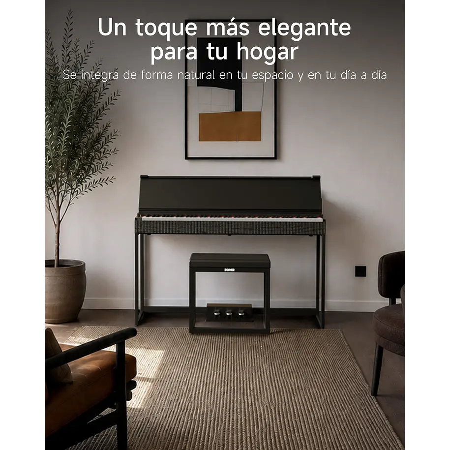 Donner OURA S300 Piano Digital 88 Teclas Acción de Martillo Graduada con Mueble y Bluetooth EC7135 8