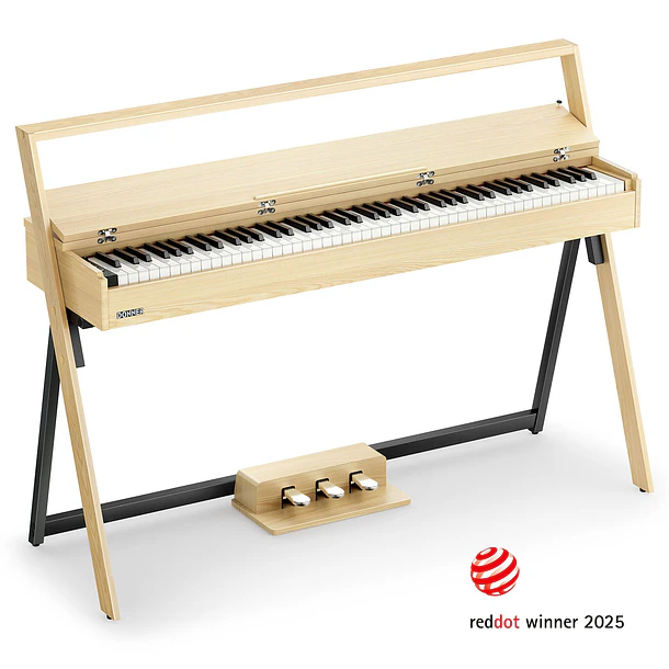 Donner OURA R300 Piano Digital 88 Teclas Acción de Martillo Graduada con Mueble Madera Clara EC7132 1