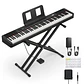 Donner DEP-20 Lite Kit Piano Digital 88 Teclas Acción de Martillo con Soporte X y Pedal EC6870 - Miniatura 1