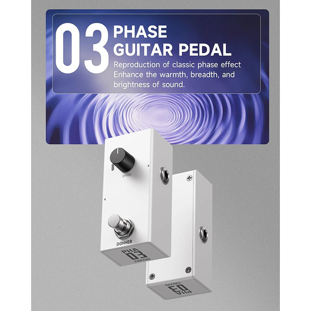 Donner EMBARK 03 PHA Pedal Phaser Análogo con Carcasa Personalizable EC7096 2