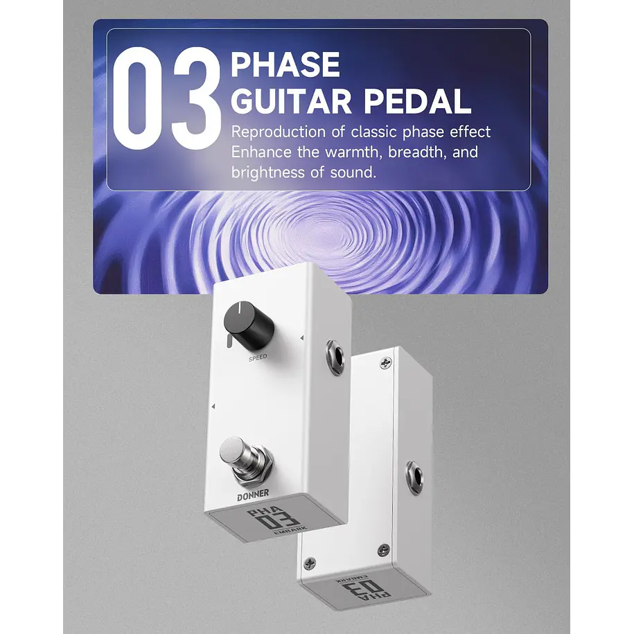 Donner EMBARK 03 PHA Pedal Phaser Análogo con Carcasa Personalizable EC7096 2