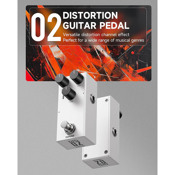 Donner EMBARK 02 DIS Pedal de Distorsión Análoga con Carcasa Personalizable EC7097 2