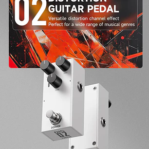 Donner EMBARK 02 DIS Pedal de Distorsión Análoga con Carcasa Personalizable EC7097