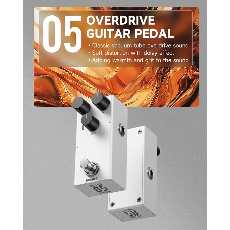 Donner EMBARK 05 O/D Pedal Overdrive Análogo con Carcasa Personalizable EC7099 2