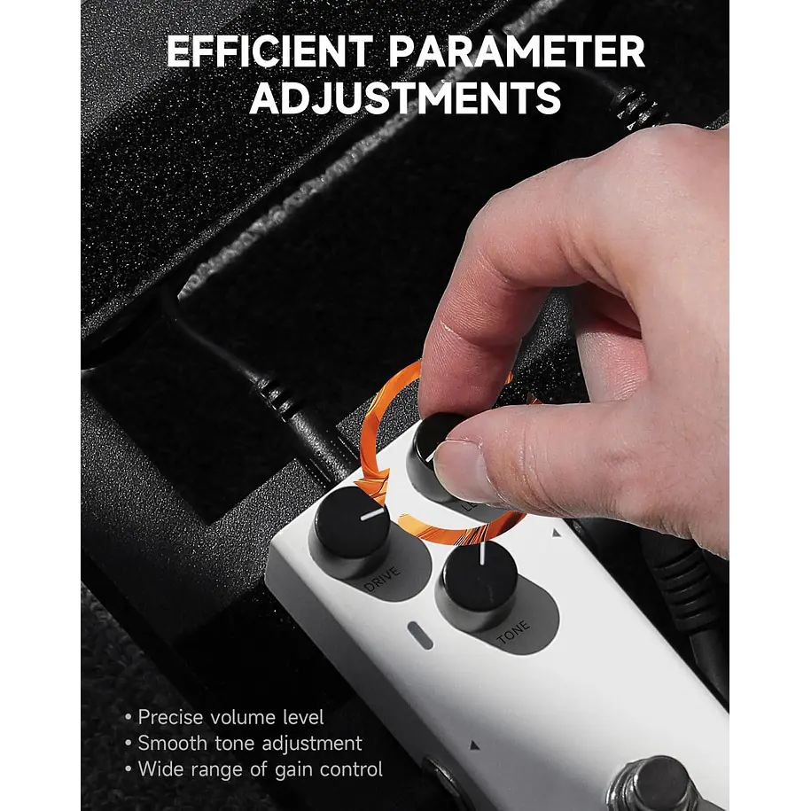 Donner EMBARK 05 O/D Pedal Overdrive Análogo con Carcasa Personalizable EC7099 6