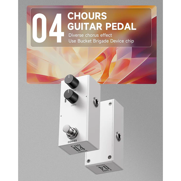 Donner EMBARK 04 CHO Pedal Chorus Análogo con Carcasa Personalizable EC7101 2