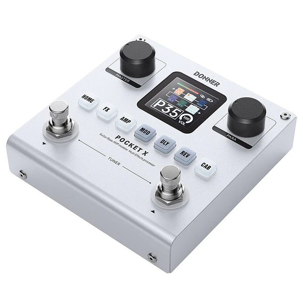 Donner Pocket X Procesador Multiefectos Portátil para Guitarra y Bajo con Batería Recargable EC7031 2
