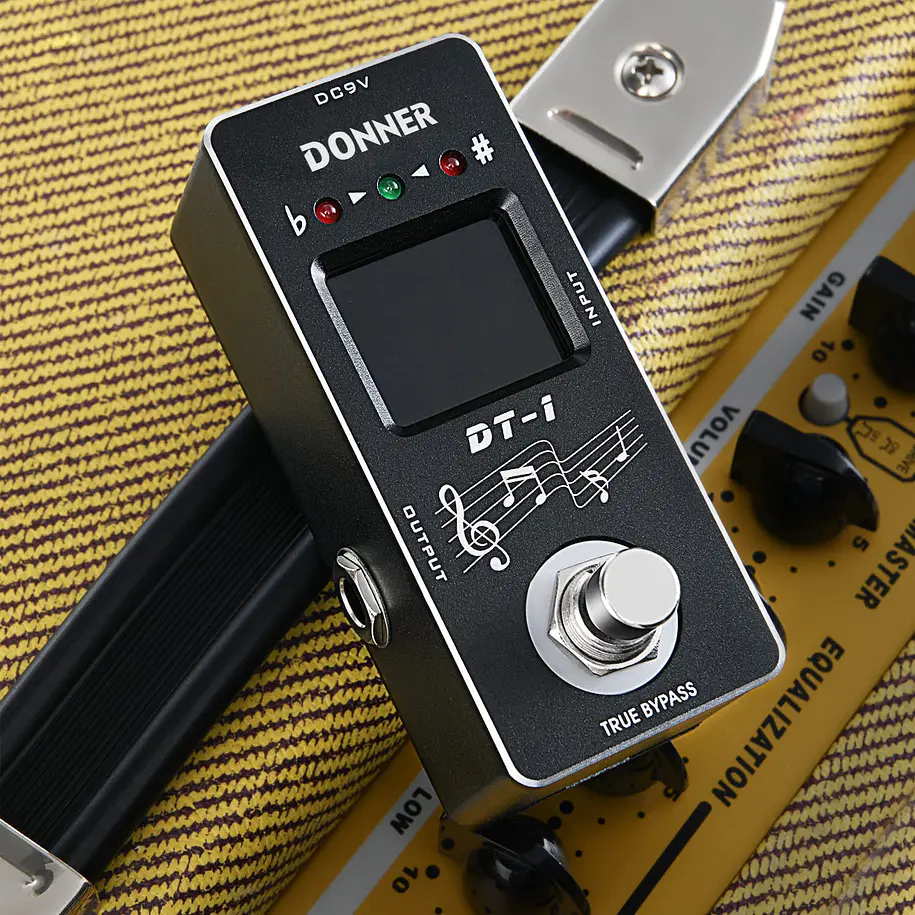 Donner DT-1 Pedal Afinador Cromático True Bypass con Pantalla LED EC772 5