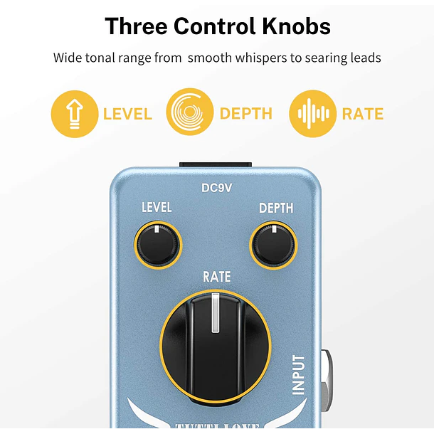 Donner Tutti Love Pedal Chorus Análogo para Guitarra y Bajo EC744 2