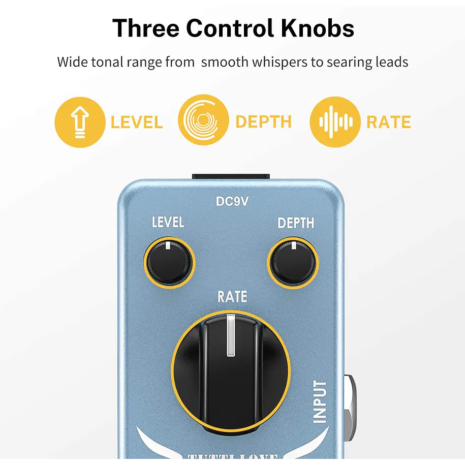 Donner Tutti Love Pedal Chorus Análogo para Guitarra y Bajo EC744 2