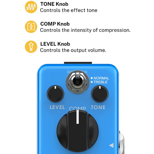Donner Ultimate Comp Pedal Compresor Análogo Óptico EC888 3