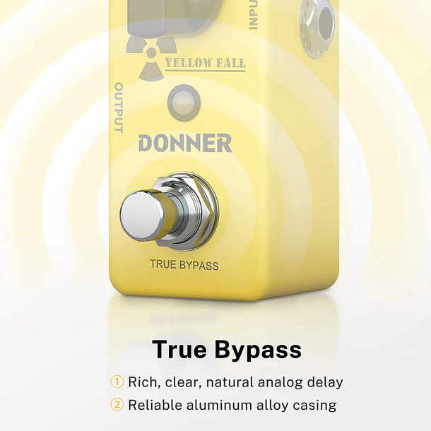 Donner Yellow Fall Pedal Delay Análogo True Bypass EC748 2