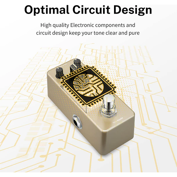 Donner Golden Tremolo Pedal Trémolo Análogo para Guitarra y Bajo EC887 5