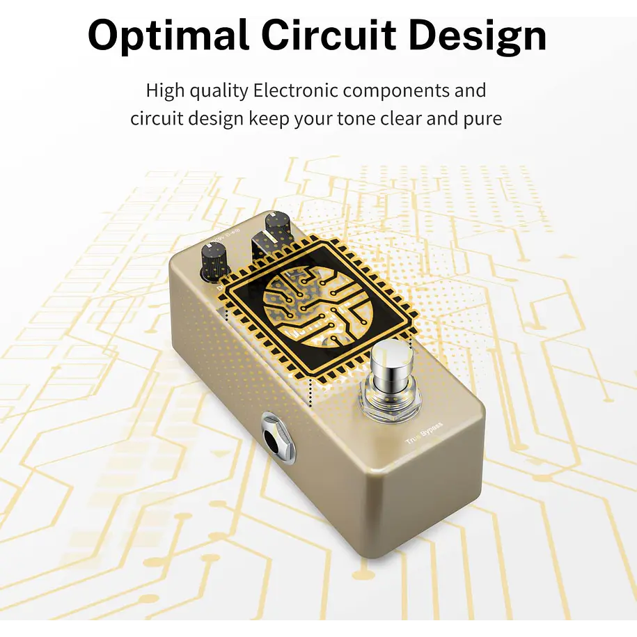 Donner Golden Tremolo Pedal Trémolo Análogo para Guitarra y Bajo EC887 5