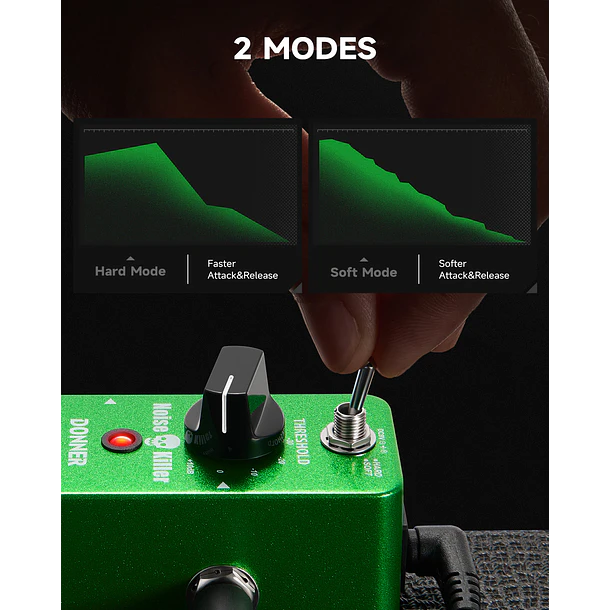 Donner Noise Killer Pedal Supresor de Ruido con 2 Modos EC886 5