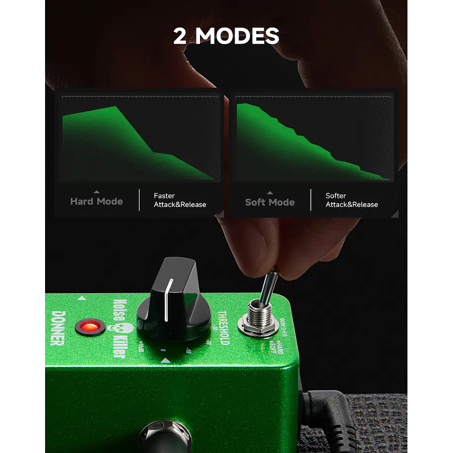 Donner Noise Killer Pedal Supresor de Ruido con 2 Modos EC886 5