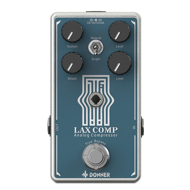 Donner Lax Comp Pedal Compresor Estilo Peak Limiter EC1332 2