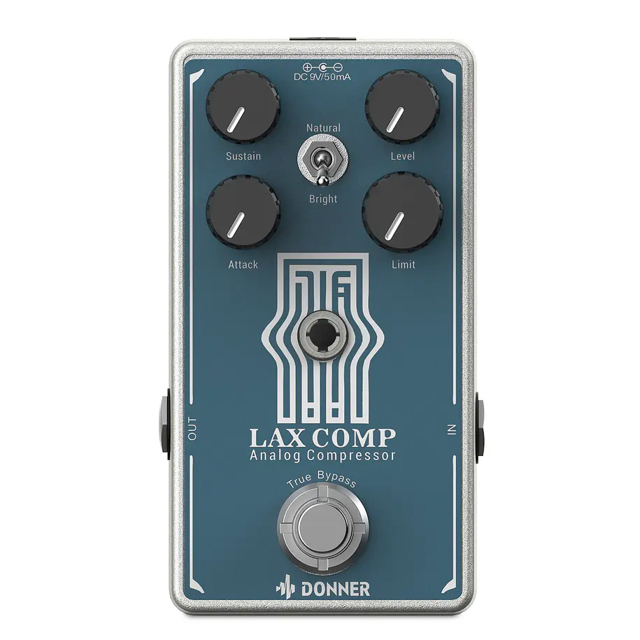 Donner Lax Comp Pedal Compresor Estilo Peak Limiter EC1332 2